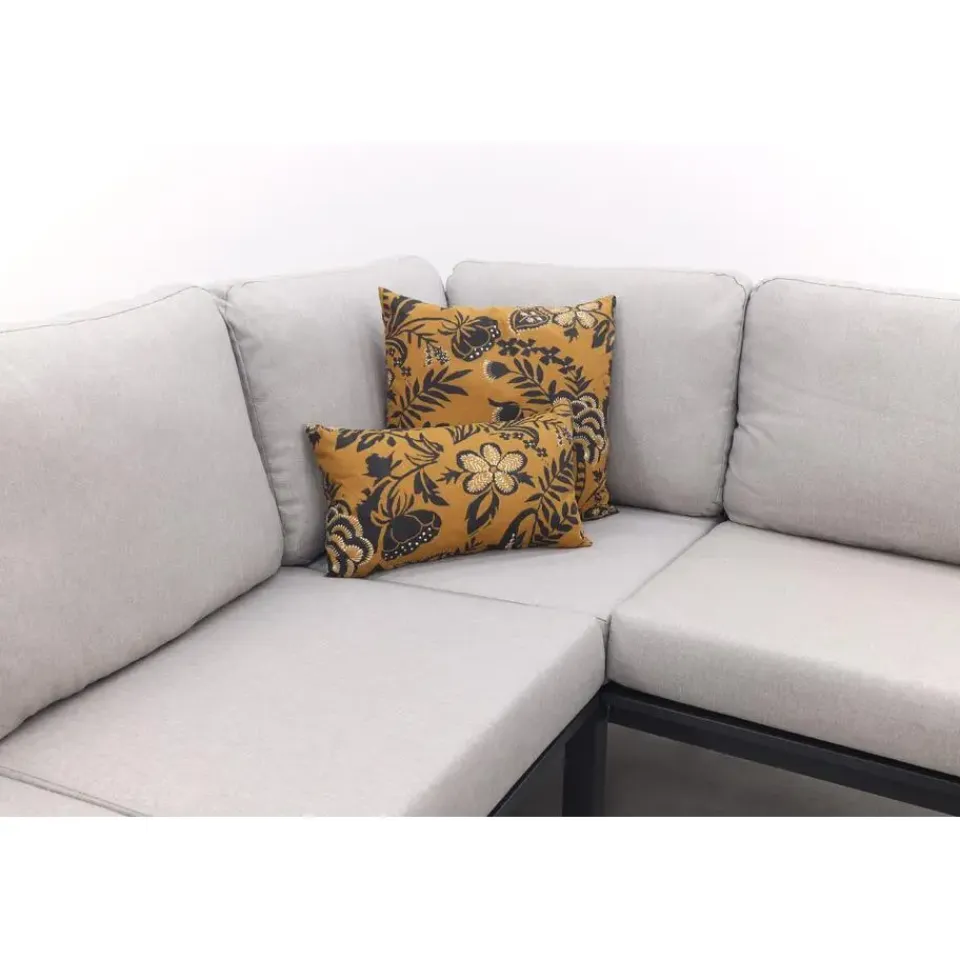 Van der Garde Tuinmeubelen - Premium VDG Viento/Atlanta hoek loungeset (4-delig) - Royal Grey/Antraciet Best