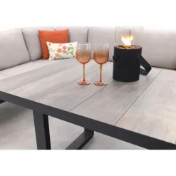 Van der Garde Tuinmeubelen - Premium VDG Viento/Darwin lounge-/diningset (4-delig) - Royal Grey/Antraciet Online