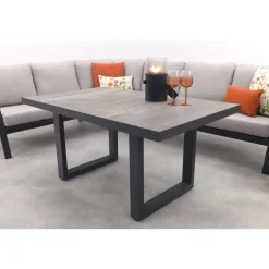 Van der Garde Tuinmeubelen - Premium VDG Viento/Darwin lounge-/diningset (4-delig) - Royal Grey/Antraciet Online