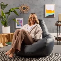 Veeva Zitzak Gaming - Zitzak Buiten - Houtskool Clearance