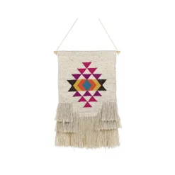 Beliani VEHARI - Wanddecoratie - Beige - Katoen Outlet