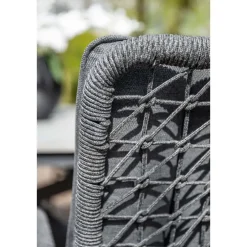 Garden Impressions Venice dining fauteuil - carbon black - rope dark grey - mystic grey Online