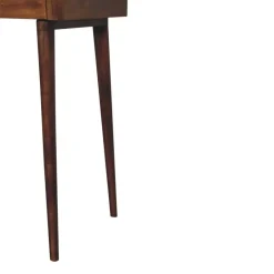 Artisan Furniture Verhoogde kastanjebruine sidetable met 2 lades, bruin Best