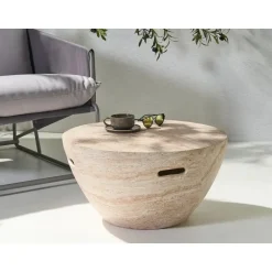 Leen Bakker VICARELLO - Salontafel - Beige - Lichtbeton (MgO) Discount