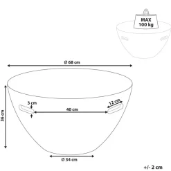 Leen Bakker VICARELLO - Salontafel - Beige - Lichtbeton (MgO) Discount
