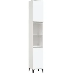 vidaXL - Badkamerkast - Wit - Bewerkt hout Hot