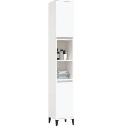 vidaXL - Badkamerkast - Wit - Bewerkt hout Hot