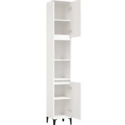 vidaXL - Badkamerkast - Wit - Bewerkt hout Hot