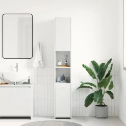 vidaXL - Badkamerkast - Wit - Bewerkt hout Online