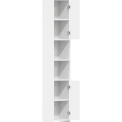 vidaXL - Badkamerkast - Wit - Bewerkt hout Online