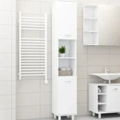 vidaXL - Badkamerkast - Wit - Bewerkt hout Discount