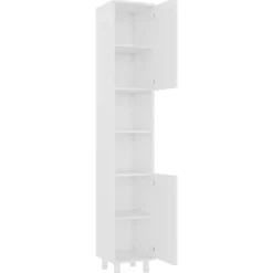 vidaXL - Badkamerkast - Wit - Bewerkt hout Discount