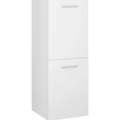 vidaXL - Badkamerkast - Wit - Bewerkt hout Online