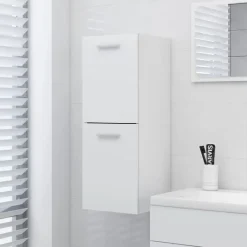 vidaXL - Badkamerkast - Wit - Bewerkt hout Online