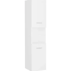 vidaXL - Badkamerkast - Wit - Bewerkt hout Online