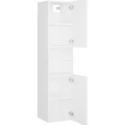 vidaXL - Badkamerkast - Wit - Bewerkt hout Online