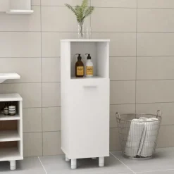 vidaXL - Badkamerkast - Wit - Bewerkt hout Sale