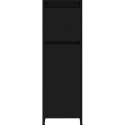 vidaXL - Badkamerkast - Zwart - Bewerkt hout Online