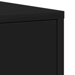 vidaXL - Badkamerkast - Zwart - Bewerkt hout Outlet