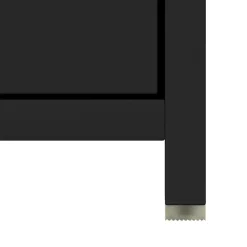 vidaXL - Badkamerkast - Zwart - Bewerkt hout Outlet