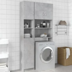 vidaXL - Badkamermeubel - Grijs - Bewerkt hout New