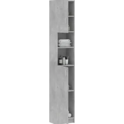 vidaXL - Badkamermeubel - Grijs - Bewerkt hout New