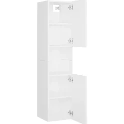 vidaXL - Badkamermeubelset - Wit - Bewerkt hout - 41 x 38.5 x 46 cm Outlet