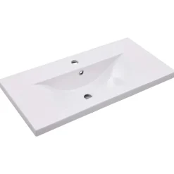 vidaXL - Badkamermeubelset - Zwart - Bewerkt hout - 80 x 38.5 x 45 cm Best