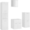 vidaXL - Badkamermeubelset - Wit - Bewerkt hout - 41 x 38.5 x 46 cm Outlet