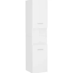 vidaXL - Badkamermeubelset - Wit - Bewerkt hout - 41 x 38.5 x 46 cm Outlet