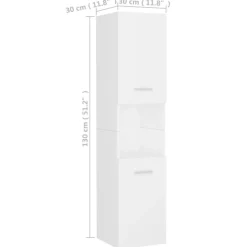 vidaXL - Badkamermeubelset - Wit - Bewerkt hout - 41 x 38.5 x 46 cm Online