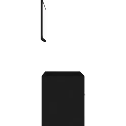 vidaXL - Badkamermeubelset - Zwart - Bewerkt hout New