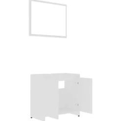 vidaXL - Badkamermeubelset - Wit - Bewerkt hout Discount