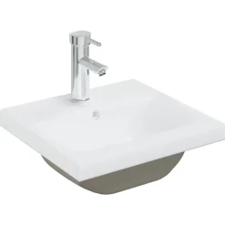 vidaXL - Badkamermeubelset - Wit - Bewerkt hout - 41 x 38.5 x 46 cm New