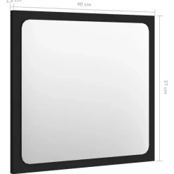 vidaXL - Badkamermeubelset - Zwart - Bewerkt hout - 41 x 38.5 x 46 cm Outlet