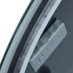 vidaXL - Badkamerspiegel - Zilver - Aluminium - 60 cm