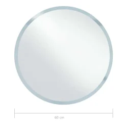 vidaXL - Badkamerspiegel - Zilver - Aluminium - 60 cm