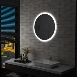 vidaXL - Badkamerspiegel - Zilver - Aluminium - 70 cm Best