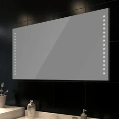 vidaXL - Badkamerspiegel - Zilver - Glas - 100 x 60 cm Sale