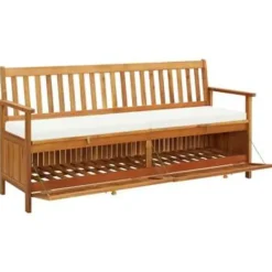 vidaXL - Bank - Bruin - Hout - 170 cm Discount