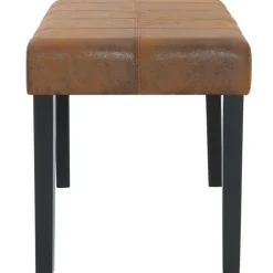 vidaXL - Bank - Bruin - Kunstleer New