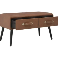 vidaXL - Bank - Bruin - Kunstleer Sale