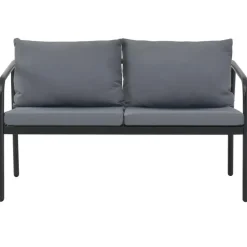 vidaXL - Bank - Grijs - Metaal Clearance