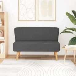 vidaXL - Bank - Grijs - Stof Best