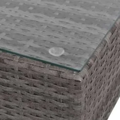 vidaXL - Bankset - Grijs - Poly rattan Discount