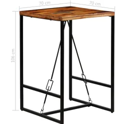 vidaXL - Barset - Bruin - Hout New