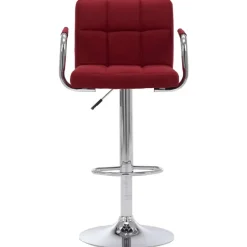 vidaXL - Barstoel - Rood - Stof - 2 stuks Sale