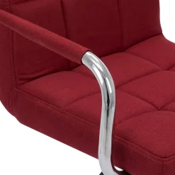 vidaXL - Barstoel - Rood - Stof - 2 stuks Sale