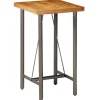 vidaXL - Bartafel - Bruin - Hout - 60 x 60 x 107 cm Best