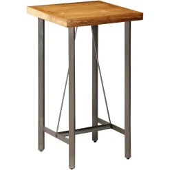 vidaXL - Bartafel - Bruin - Hout - 60 x 60 x 107 cm Best